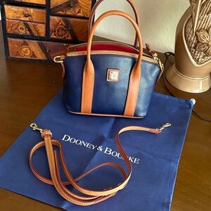 Dooney & Bourke Navy and Red Tote Bag